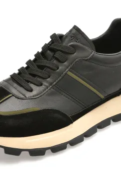 Pantofi sport EPICA negri, 31219, din piele naturala imagine