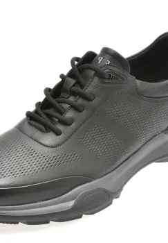 Pantofi sport EPICA negri, 37391, din piele naturala imagine