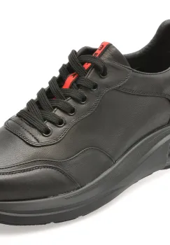 Pantofi sport EPICA negri, 56191, din piele naturala imagine