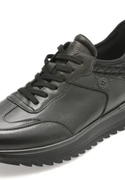Pantofi sport EPICA negri, 56251, din piele naturala imagine