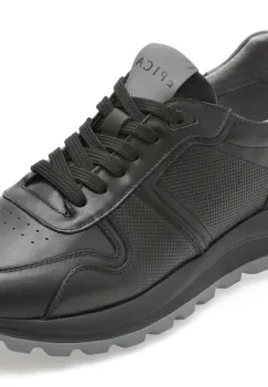 Pantofi sport EPICA negri, 5739, din piele naturala imagine