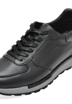 Pantofi sport EPICA negri, 58229, din piele naturala imagine