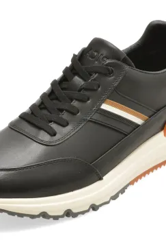 Pantofi sport EPICA negri, 59237, din piele naturala imagine