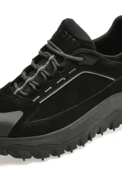 Pantofi sport EPICA negri, 59303, din piele naturala imagine