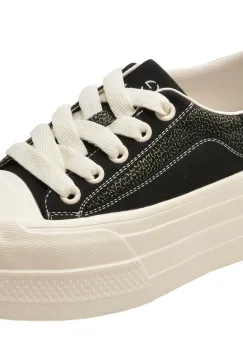 Pantofi sport EPICA negri, C119211, din piele naturala imagine