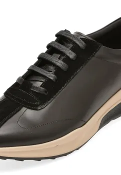 Pantofi sport EPICA negri, D0066, din piele naturala imagine