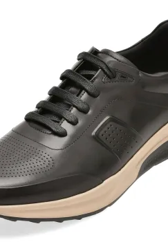 Pantofi sport EPICA negri, D0067, din piele naturala imagine