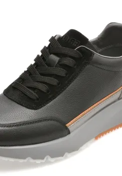 Pantofi sport EPICA negri, LN14, din piele naturala imagine
