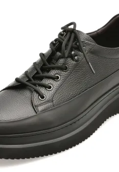 Pantofi sport EPICA negri, MU007A, din piele naturala imagine