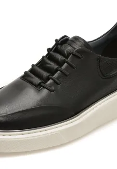 Pantofi sport EPICA negri, NV100, din piele naturala imagine