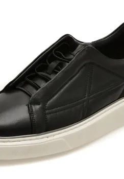 Pantofi sport EPICA negri, NV150, din piele naturala imagine