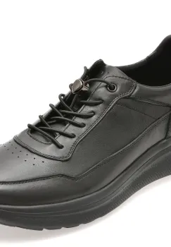 Pantofi sport EPICA negri, RF1013, din piele naturala imagine
