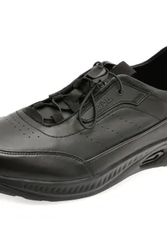 Pantofi sport EPICA negri, T9500, din piele naturala imagine