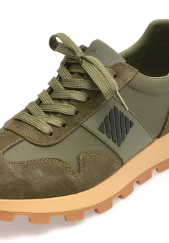 Pantofi sport EPICA verzi, 110016, din material textil imagine