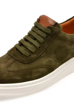 Pantofi sport EPICA verzi, A316, din piele intoarsa imagine