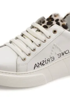 Pantofi sport ERISMA albi, 208907, din piele naturala imagine