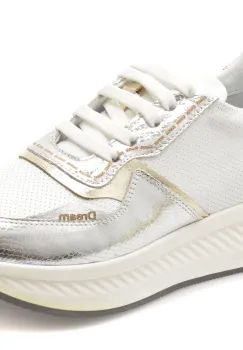 Pantofi sport ERISMA albi, 208926, din piele naturala imagine