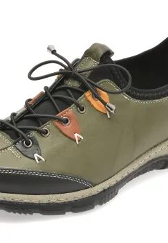 Pantofi sport EVIDA verzi, EV2880, din piele naturala imagine