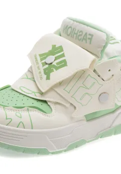 Pantofi sport FASHION albi, C242, din piele ecologica imagine