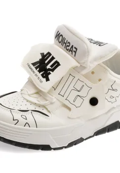 Pantofi sport FASHION albi, C242, din piele ecologica imagine