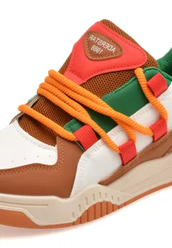 Pantofi sport FASHION maro, RB001, din piele ecologica imagine