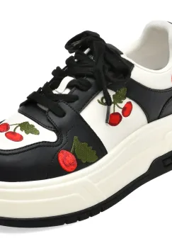 Pantofi sport FLAVIA PASSINI alb-negru, 267715, din piele naturala imagine