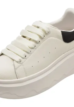 Pantofi sport FLAVIA PASSINI alb-negru, 3F612, din piele naturala imagine