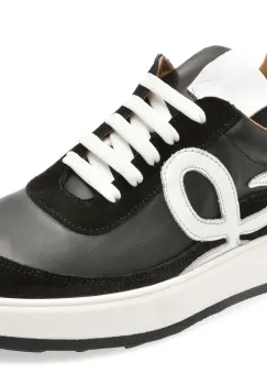 Pantofi sport FLAVIA PASSINI alb-negru, N21, din piele naturala imagine