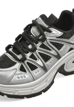 Pantofi sport FLAVIA PASSINI argintii, 2780, din material textil imagine