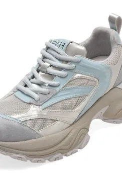 Pantofi sport FLAVIA PASSINI argintii, T9178, din piele ecologica imagine