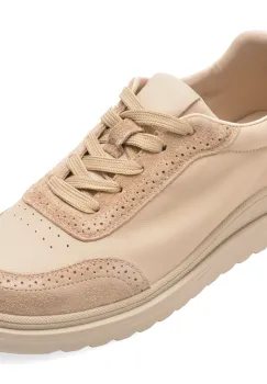 Pantofi sport FLAVIA PASSINI bej, 9622, din piele naturala imagine