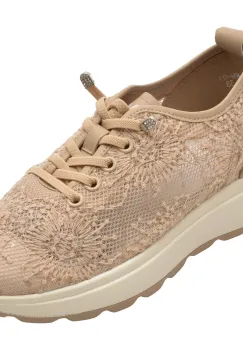 Pantofi sport FLAVIA PASSINI bej, WM03, din material textil imagine