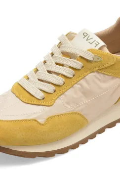 Pantofi sport FLAVIA PASSINI galbeni, 21285, din material textil si piele naturala imagine