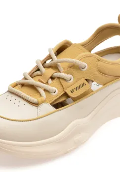 Pantofi sport FLAVIA PASSINI galbeni, 70136, din piele naturala imagine