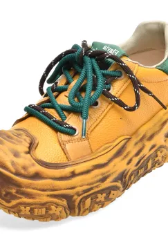 Pantofi sport FLAVIA PASSINI galbeni, 7876, din piele naturala imagine