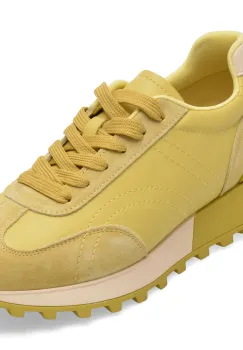 Pantofi sport FLAVIA PASSINI galbeni, 8509, din piele naturala imagine