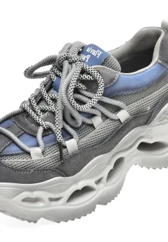 Pantofi sport FLAVIA PASSINI gri, 6386, din material textil si piele naturala imagine