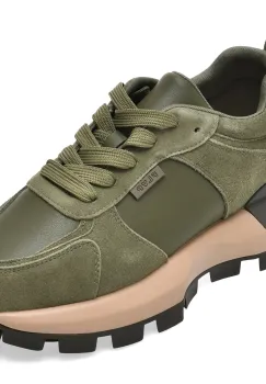 Pantofi sport FLAVIA PASSINI kaki, 2422, din piele naturala imagine