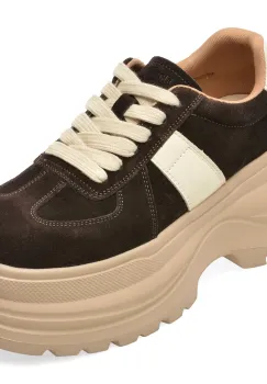 Pantofi sport FLAVIA PASSINI maro, 2951, din piele intoarsa imagine