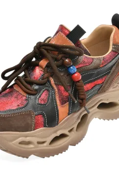 Pantofi sport FLAVIA PASSINI maro, 6388, din piele naturala imagine