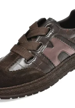 Pantofi sport FLAVIA PASSINI maro, 7835M, din piele naturala imagine