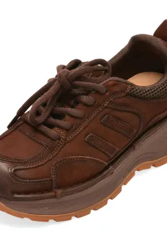 Pantofi sport FLAVIA PASSINI maro, 9011, din nabuc imagine