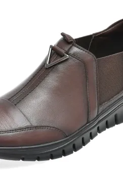 Pantofi sport FLAVIA PASSINI maro, EV28882, din piele naturala imagine