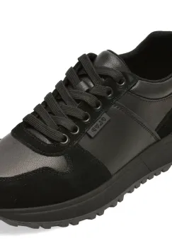 Pantofi sport FLAVIA PASSINI negri, 18362, din piele naturala imagine