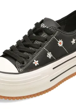 Pantofi sport FLAVIA PASSINI negri, 219310, din piele naturala imagine