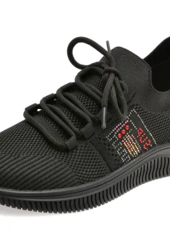 Pantofi sport FLAVIA PASSINI negri, 22503, din material textil imagine