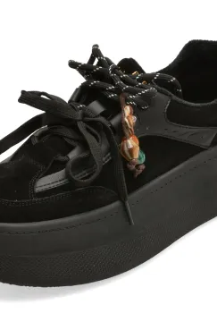 Pantofi sport FLAVIA PASSINI negri, 2530, din piele intoarsa imagine
