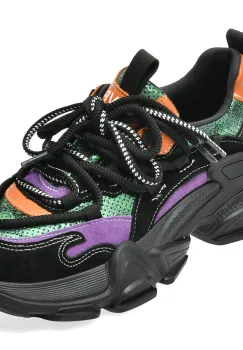 Pantofi sport FLAVIA PASSINI negri, 57589, din piele naturala imagine