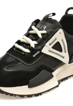 Pantofi sport FLAVIA PASSINI negri, 60017, din material textil si piele naturala imagine