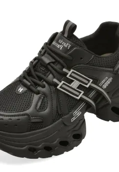 Pantofi sport FLAVIA PASSINI negri, 8820, din material textil imagine